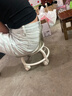 【热销爆款】儿童凳子亚克力万向轮滑轮矮凳儿童带娃小椅子小凳子 透明灰-儿童靠背小椅子 实拍图
