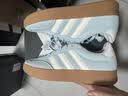 adidas「T头鞋」BARREDA休闲板鞋德训鞋男女阿迪达斯官方轻运动   薄荷绿/汉玉白/树脂黄   41 实拍图