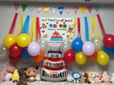 宫薰生日场景布置道具氛围感周岁生日快乐气球派对背景墙装饰布置 实拍图