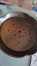 容山堂 茗嘉粗陶茶海套装紫砂壶承手工壶托小茶盘储水式功夫茶具 大号柴烧茶海-玄黄 实拍图