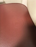 塔山（TASHAN）牛皮席头层水牛皮凉席夏季纯色真皮软席子A类母婴一擦即净易清洗 升级钻石 红棕色单席 加厚4mm 1.8米床 180cm*200cm 实拍图