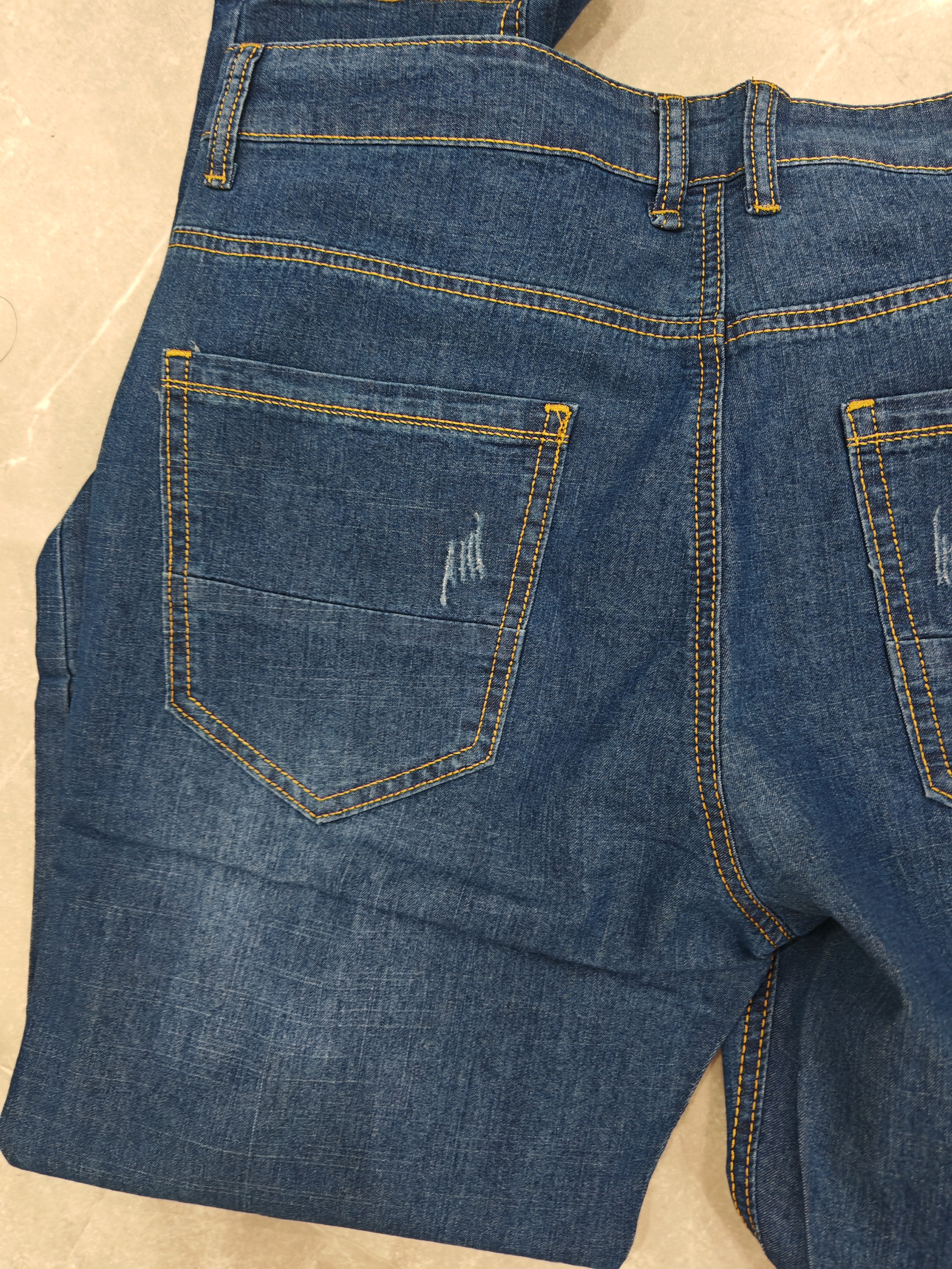 真维斯（Jeanswest）牛仔裤男2026夏季青年男士宽松直筒长裤弹力休闲长裤蓝色薄款34 实拍图