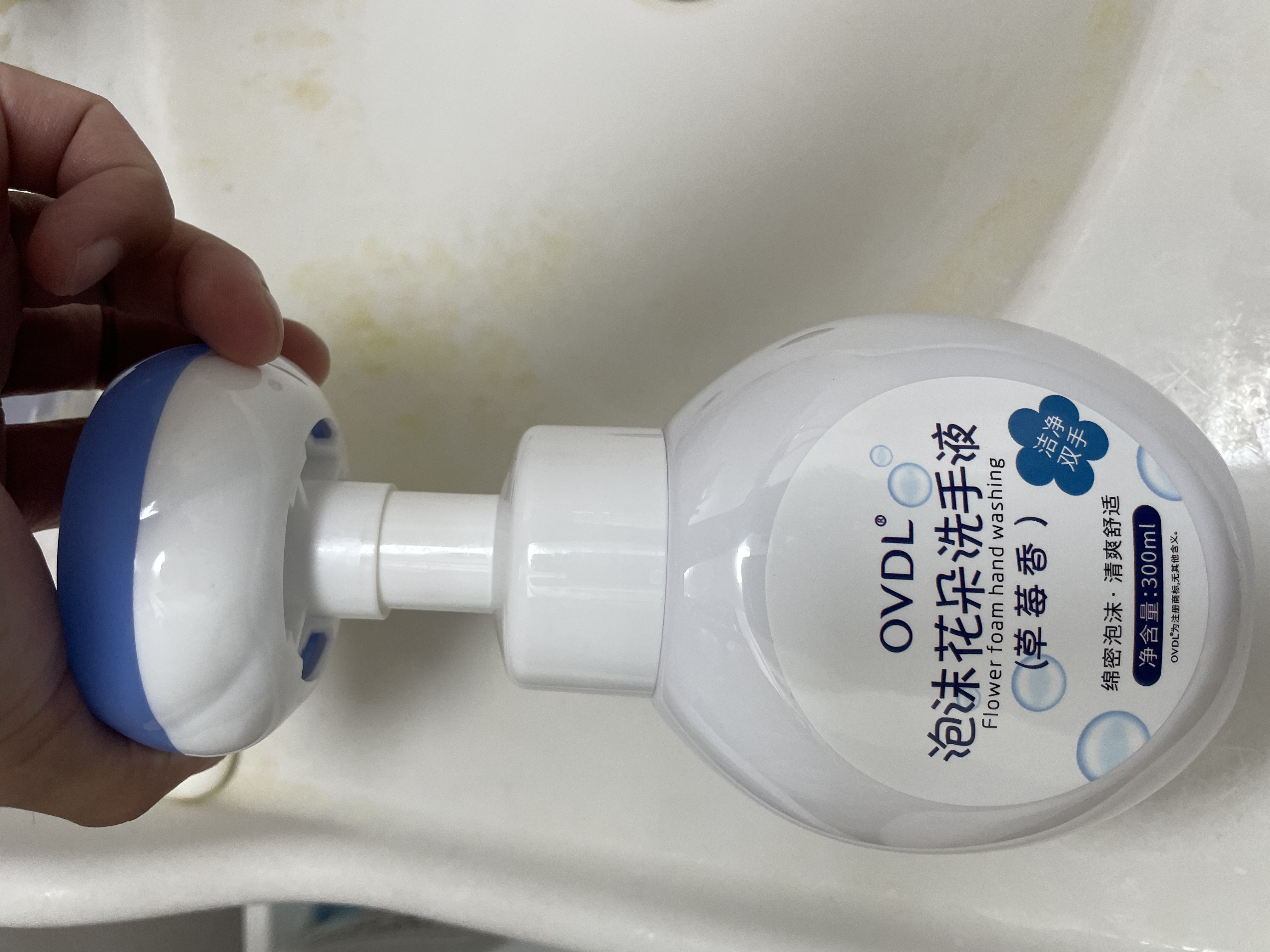 OVDL泡沫花朵洗手液300ml*3瓶 花瓣形泡沫慕斯温和洁净易冲洗家用通用 实拍图