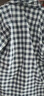 MUJI[自营限定款]男士无侧缝 双层纱织睡衣 纯棉家居服 藏青色格纹 XL 实拍图