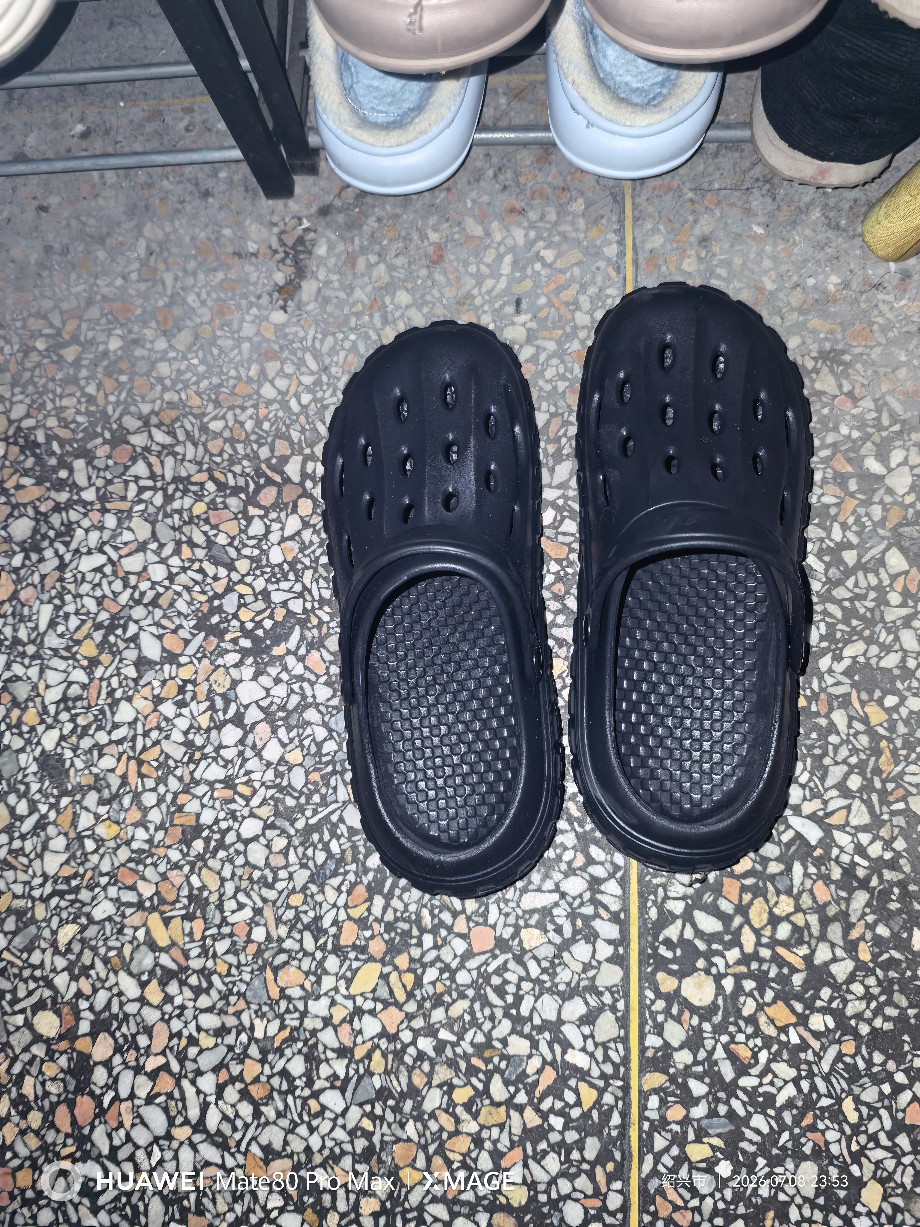 洁丽雅（Grace）洞洞鞋男士夏季户外海边沙滩防滑耐磨厚底凉鞋EVA防臭外穿拖鞋男 实拍图