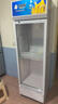 北极熊（BEIJIXIONG）展示柜冷藏柜冰柜商用饮料柜直冷风冷风直冷保鲜柜超市玻璃门冰箱立式啤酒柜 大单门下机循环风冷蓝白款（388L） 实拍图