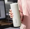 名创优品（MINISO）保温杯大容量女士高档男款便携车载学生泡茶水杯子云絮白495mL 实拍图