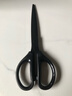 得力（deli）办公剪刀黑刃防锈中号180mm文具剪子快递刀裁缝剪刀家用生活手工剪纸刀办公用品 黑色6009-S 实拍图