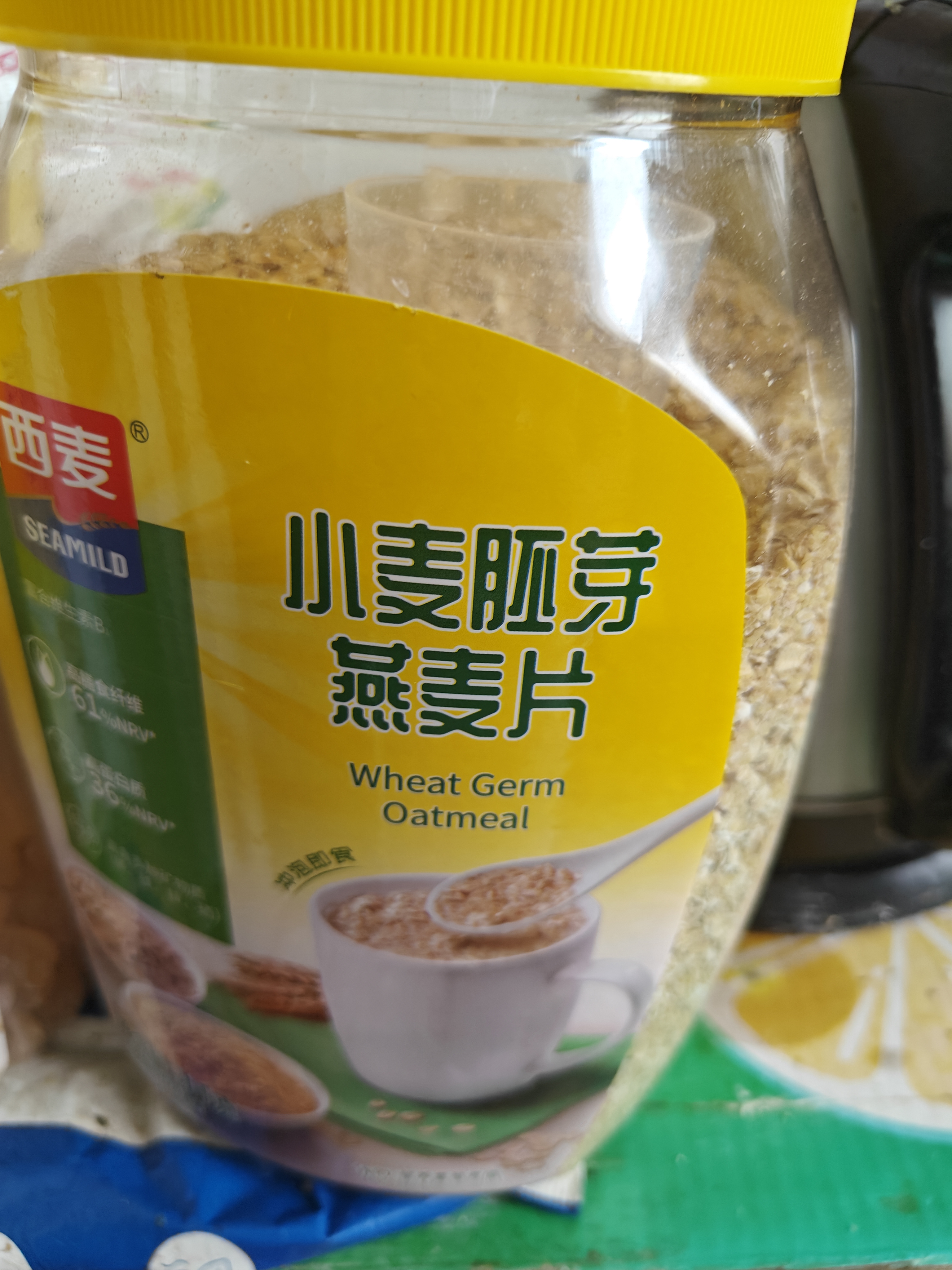西麦小麦胚芽燕麦片1000g 全谷物营养早餐无额外添加蔗糖 实拍图