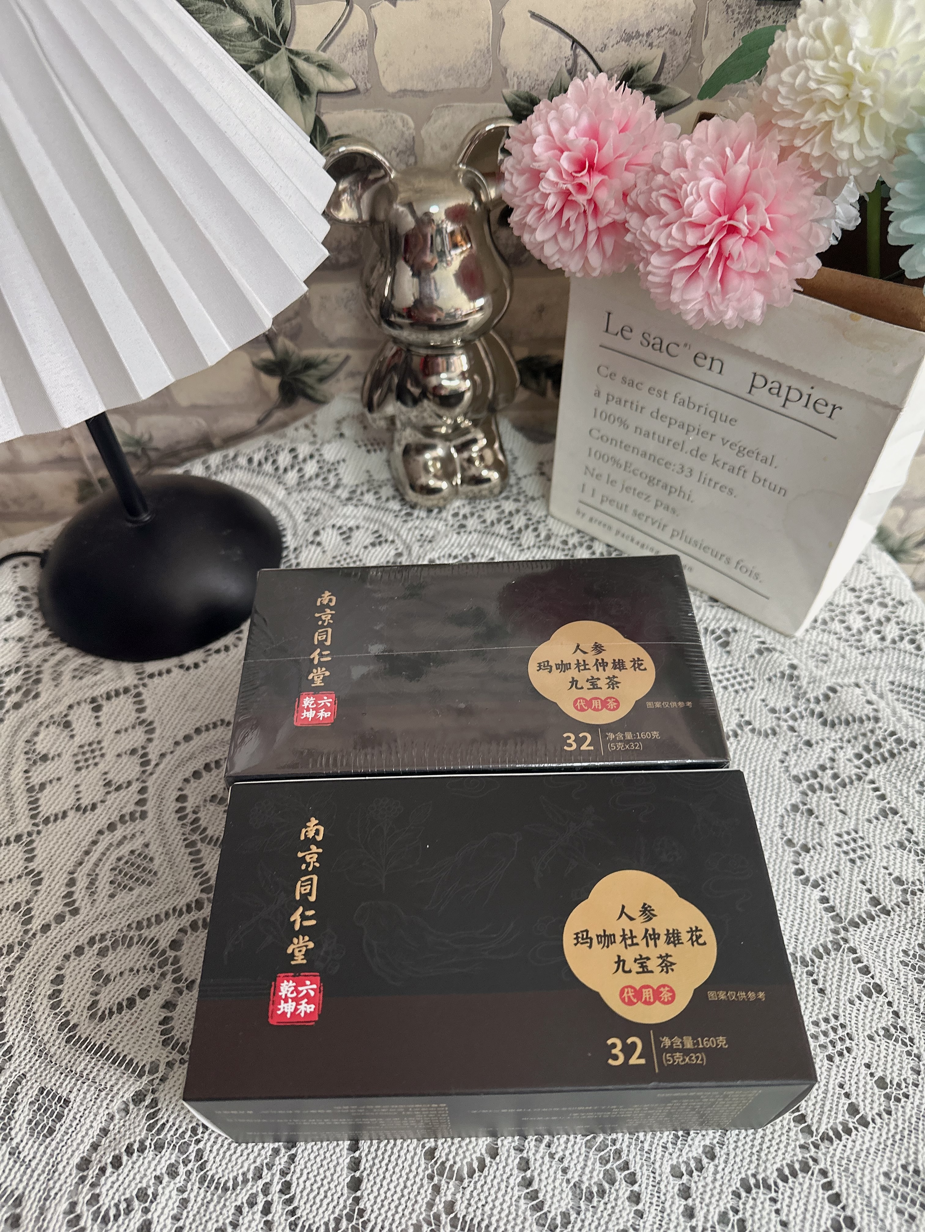 同仁堂（TRT）人参玛咖杜仲雄花九宝茶赠品160g 实拍图