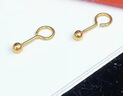 中国黄金（CHINA GOLD）圆珠黄金耳钉女纯足金耳钩小金豆金珠耳饰情人节礼物送女朋友老婆 足金圆珠耳钉 金重约0.31g【克重多退少补】今/次日达 晒单实拍图