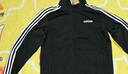 adidas休闲舒适三条纹立领夹克外套男装秋季阿迪达斯官方轻运动 黑色/白（推荐选大一码）   L 实拍图