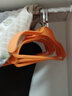 法洁诺（FAJIENUO）家用衣柜挂衣防滑无痕防肩角男士西装大衣撑子加粗加厚宽肩衣架 【女款】季风橙 防滑无痕 10个 实拍图