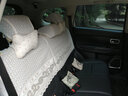 领誉汽车座套蕾丝坐垫全包半截坐椅套四季适用于凯美瑞日产天籁轩逸别克君越凯越GL8朗逸奥迪A6L宝马 CH纹-米色【五座上半截】 专车定制  3-5天发货 实拍图