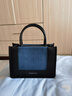 CHARLES&KEITH拼接牛仔手提包帆布托特包包女包生日礼物CK2-30701396 Denim Blue深牛仔蓝色 M 实拍图