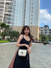 黛妃丹顿（DAFEI DENTON）轻奢侈品牌包包女包2025新款真皮女士斜挎包520情人节礼物送女友 米白色 礼盒装(送礼佳品) 实拍图