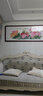 万叶居福（WanYeJu）纯手绘牡丹画花开富贵图新中式客厅装饰画国画挂画山水画字画壁画 花开富贵福满堂A【千层牡丹】 66*173CM红褐实木镜框 实拍图