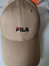 FILA 斐乐官方棒球帽情侣款男士女士帽子时尚休闲鸭舌帽子遮阳帽 独木卡其-DK XS 实拍图