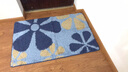 夏浪 进门入户地垫门垫定制 浴室卫生间地垫卧室脚垫 家用防滑垫子 蓝花朵 80x120cm(入户尺寸) 实拍图