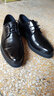 金利来男鞋秋季厚底软底男士商务休闲皮鞋软面皮真皮系带正装皮鞋男婚鞋 黑色571730034ALA 42 实拍图