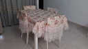 温恋 浪漫时尚小碎花桌布餐桌椅垫田园蕾丝方桌茶几布艺餐桌布椅垫 春色满园 桌布130*180cm含花边 实拍图