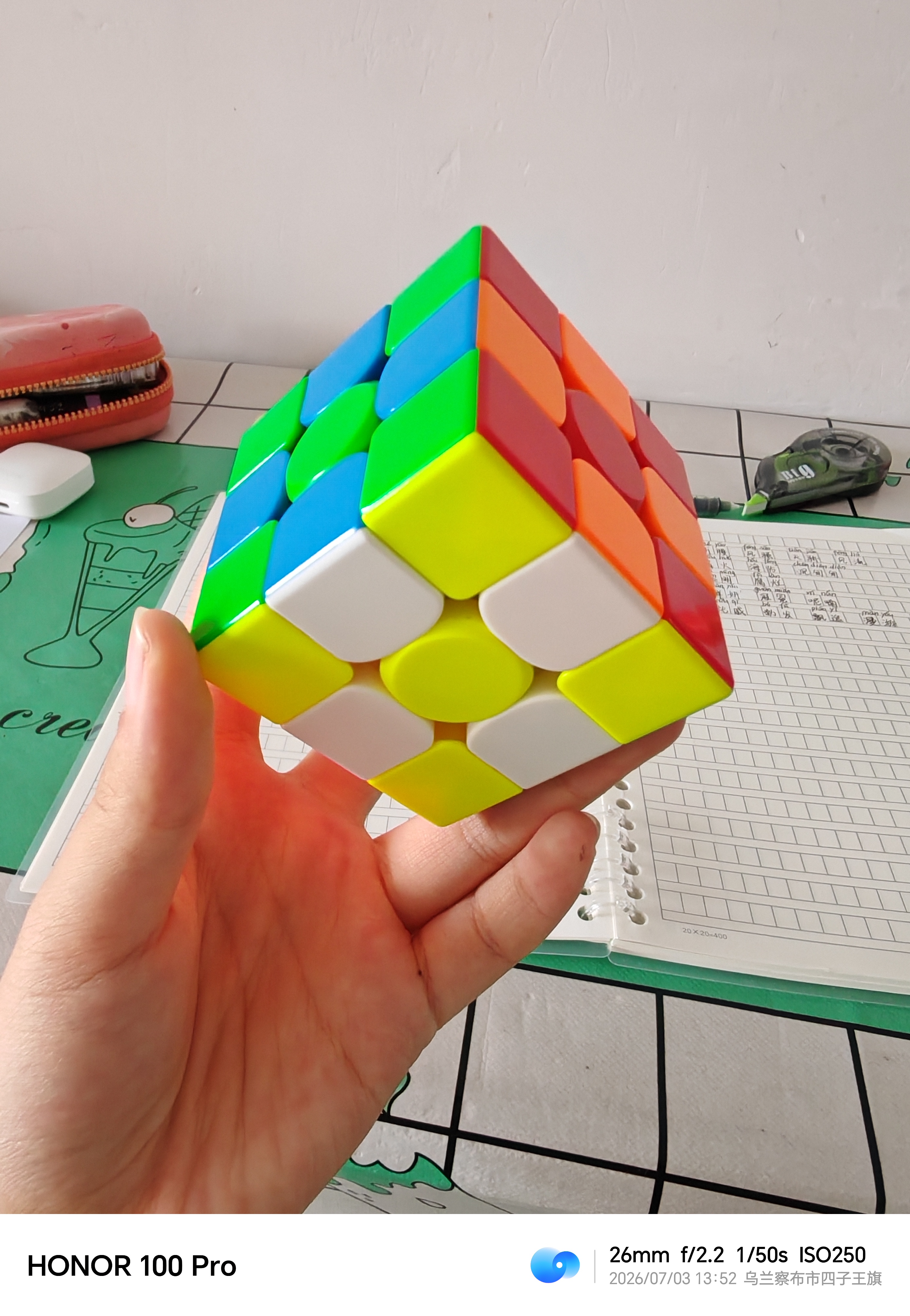 新时达B5/120页活页作文本400格带批注修正栏作文纸方格3-6年级16K开大初中小学生专用语文本簿有旁批 实拍图
