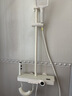 九牧优选淋浴花洒套装钢琴按键恒温增压喷头家用浴室卫生间手持淋雨器 【YF1-6001】奶白色-四档数显恒温款 花洒套装 实拍图