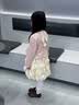 班喜迪女童秋装连衣裙新款洋气宝宝周岁礼服春秋儿童公主裙开衫套装裙子 粉色 110 实拍图