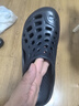 迪卡侬（DECATHLON）游泳男士凉鞋沙滩拖鞋洞洞鞋外穿NABD2028001深蓝色网格款43码 实拍图