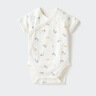优衣库婴幼儿网眼包臀衣/短袖/1件装宝宝衣服连体衣481772 01 乳白色 70cm 实拍图