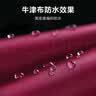 雨衣电动车摩托车雨披成人男女单人双帽檐雨衣加大加厚骑行雨衣 大号单人双帽横宽1.9米 枣红 实拍图