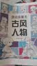 漫画描摹本古风人物 漫画入门手绘描摹本古人古装线稿描绘线描 儿童素描临摹卡通画册 控笔能力基础自学练习册图画纸涂鸦填色本  实拍图