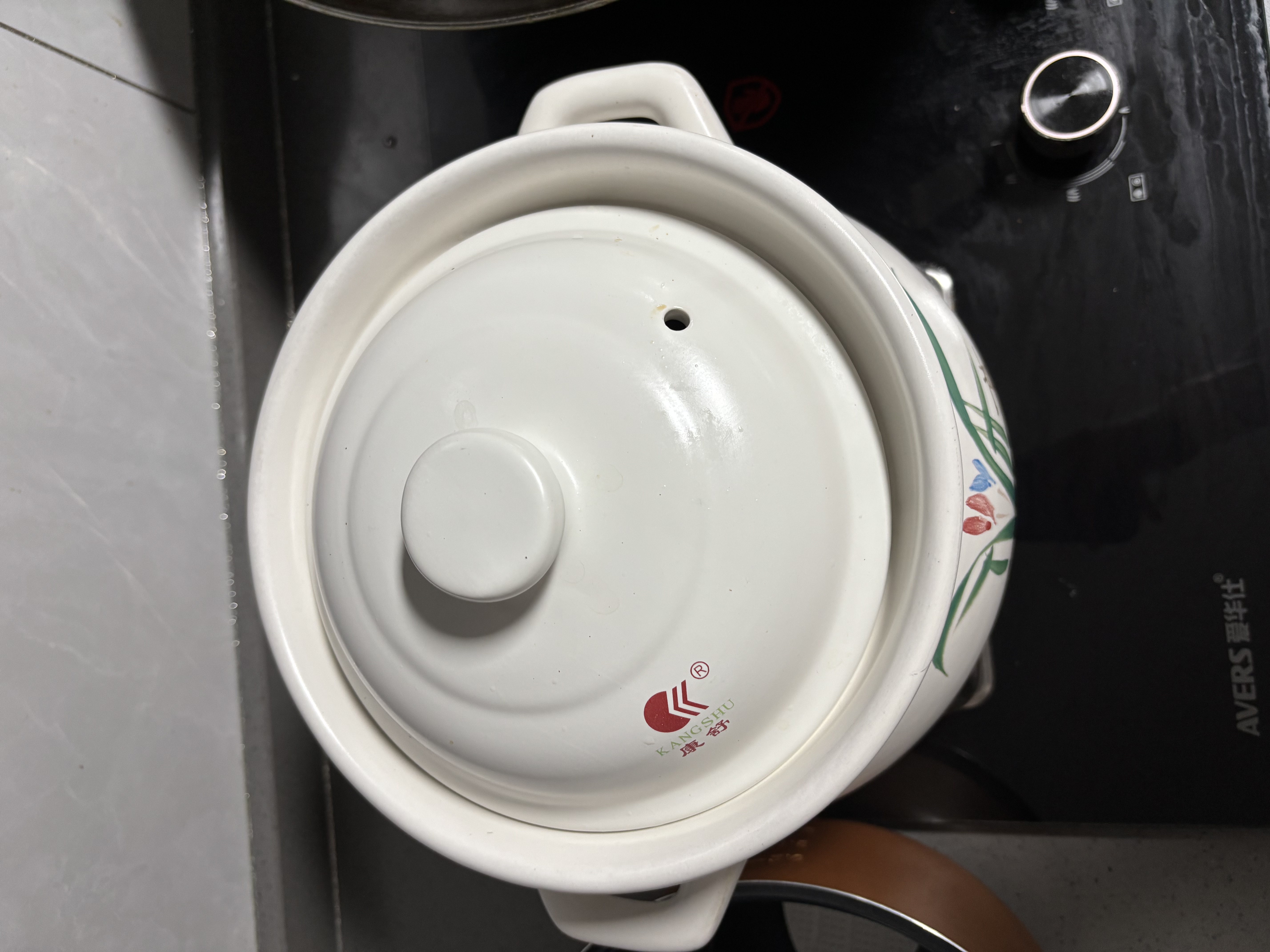 康舒（KANGSHU）煤气灶专用大容量陶瓷砂锅炖锅家用煮粥煲汤汤锅传统中式汤煲炖煲 汤锅(大家庭款)运损补发 6000ml 实拍图