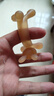 新安代婴儿牙胶纳米银牙胶防吃手神器磨牙咬棒宝宝硅胶玩具可水煮 纳米银抗菌-小兔牙胶+防丢链 实拍图