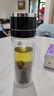 宅轻松 泡茶杯男女士茶水分离水杯一键开盖双层玻璃杯车载耐高温杯黑色 实拍图