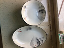 嘉兰盘子菜盘家用陶瓷盘碟子4个欧式简约白加厚牛排盘西餐盘圆盘方 江山如画6个8英寸圆盘 实拍图