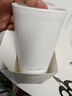 茶花 抗菌漱口杯 簌刷牙杯子 牙刷杯牙缸 洗漱杯水杯  1只装 白色 实拍图