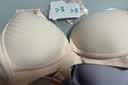 童颜哺乳内衣春夏孕妇文胸双开扣无钢圈聚拢怀孕期喂奶胸罩 蓝灰色85B 实拍图