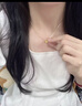 ALLOVE足银项链女款十字素链万能链插针黄金色无吊坠锁骨链替换链裸首饰 实拍图