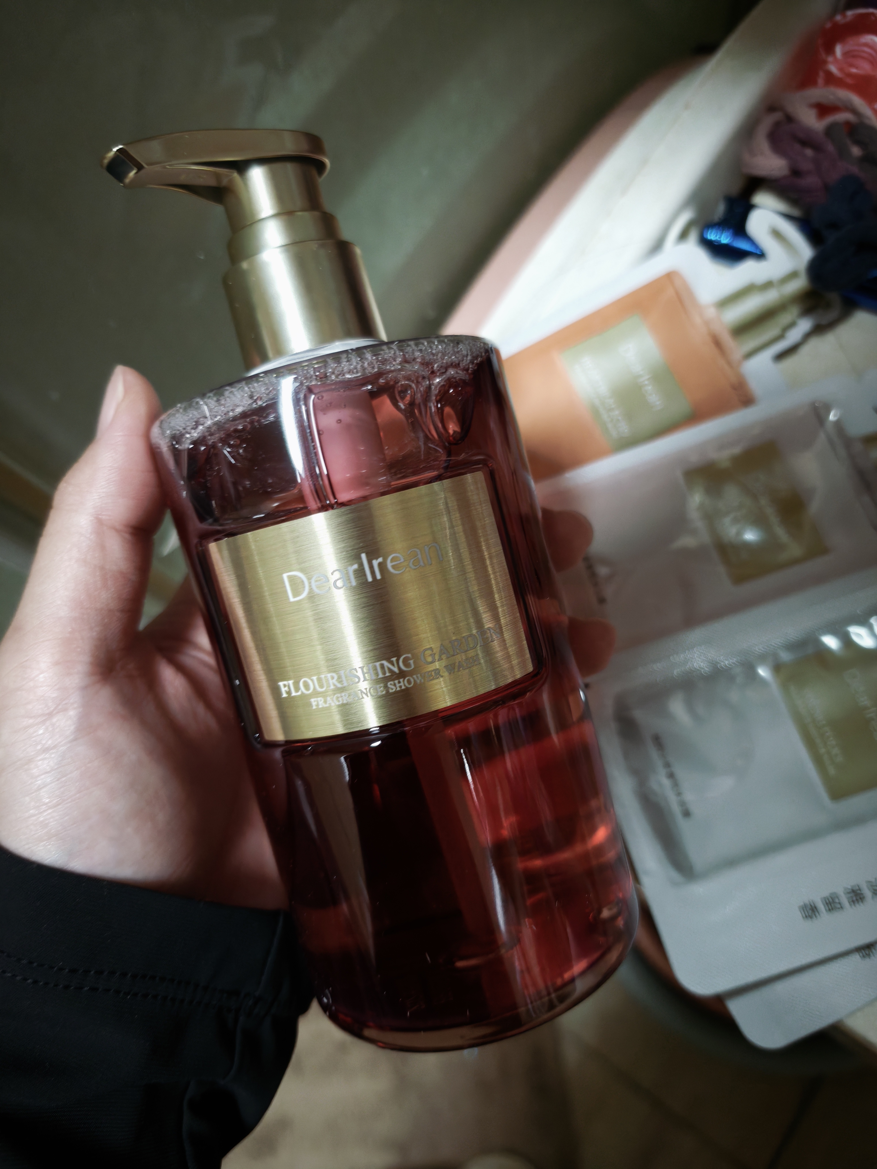 独特艾琳（Dear lrean）侯明昊同款香氛沐浴露清洁保湿持久留香香体男女士350ml繁华花园 实拍图