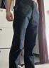 与狼共舞【棉弹舒适】休闲通勤中腰弹力舒适百搭男士长裤 102深蓝 29  实拍图