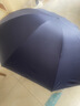天堂伞 加大雨伞三折 经典商务伞格纹10骨加大雨伞男女 黑色 实拍图