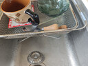霜山304不锈钢沥水篮可伸缩厨房水槽池洗菜篮家用洗水果篮沥水架 【双侧伸缩浅型中号】伸缩长31.5~48.5cm 适合水果沥水 实拍图