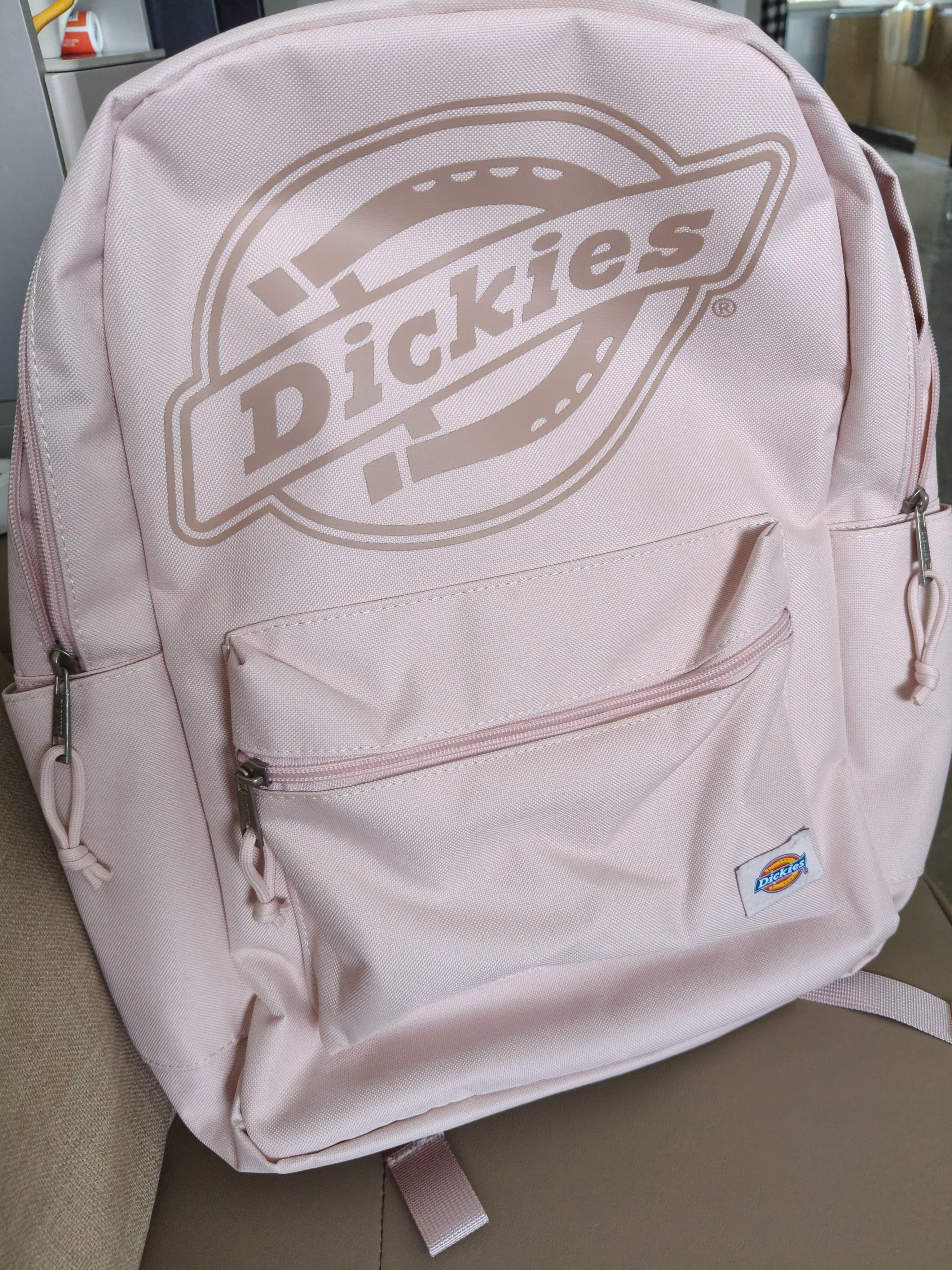 Dickies双肩包背包女大容量旅行包电脑包书包女大学生初中生高颜值青春粉 实拍图
