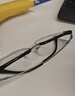 蔡司（ZEISS）镜片近视眼镜框男半框防蓝光辐射可配带散光度数眼睛女钛合金镜架 升级钛材 黑银 配colorein镜片1.56防蓝光 0-600度 实拍图