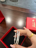 中国黄金（CHINA GOLD）足银古法手镯男女宝宝平安喜乐婴儿童银镯子银饰满月周岁生日礼物 今/次日达*平安喜乐对镯 19.5±0.5g 实拍图