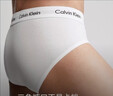 Calvin Klein内衣【吸湿速干】男士三条装提花ck棉质微弹舒适贴身三角内裤男 I03-月光白/枫叶红/海涛蓝 3条 S 实拍图