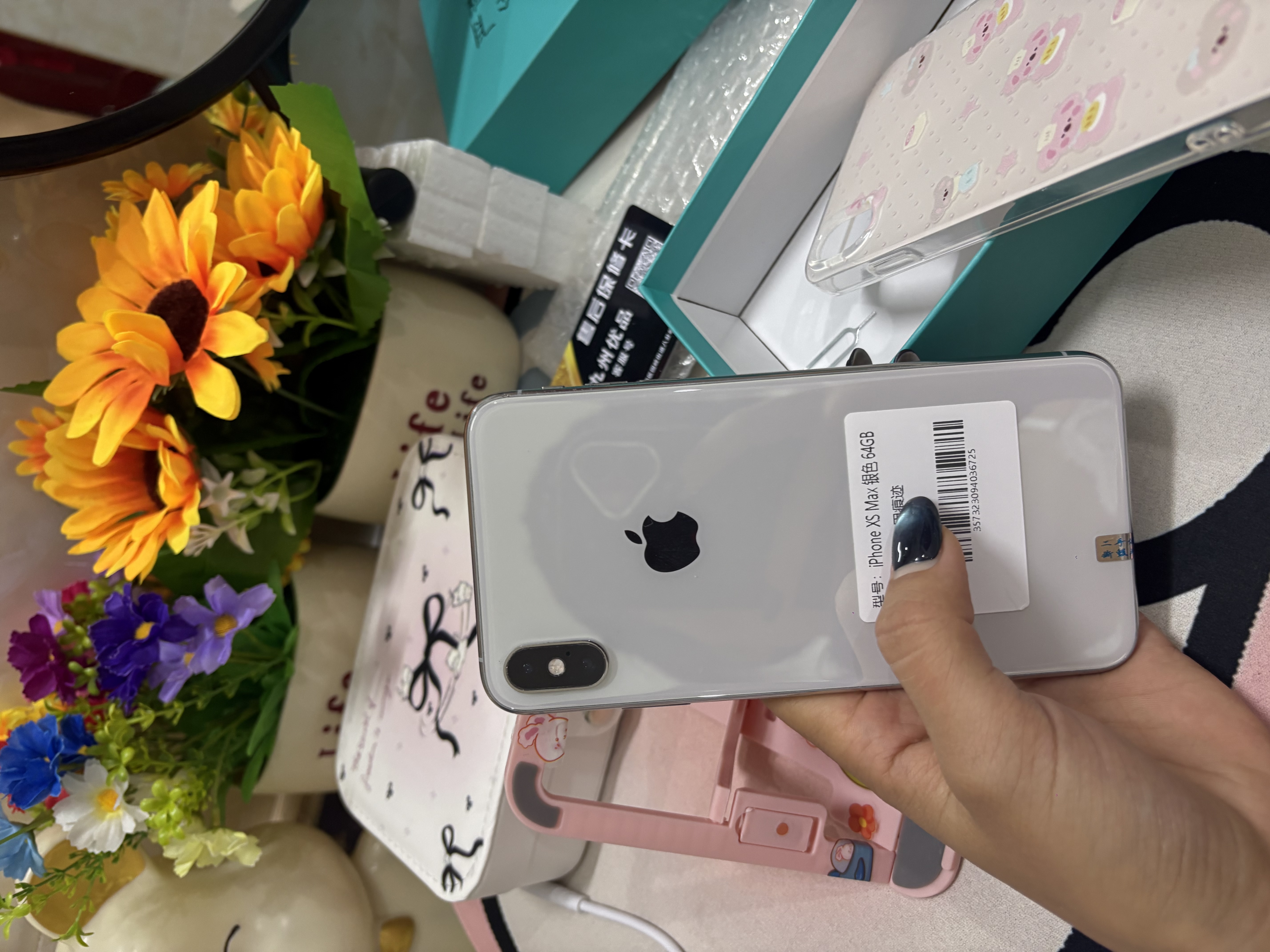 苹果xs max Apple iPhone XS MAX 苹果 xs 国行全网通 二手手机 银色【7天无理由】 XSM-64G【三期免息+更换电池100%】 95新 实拍图