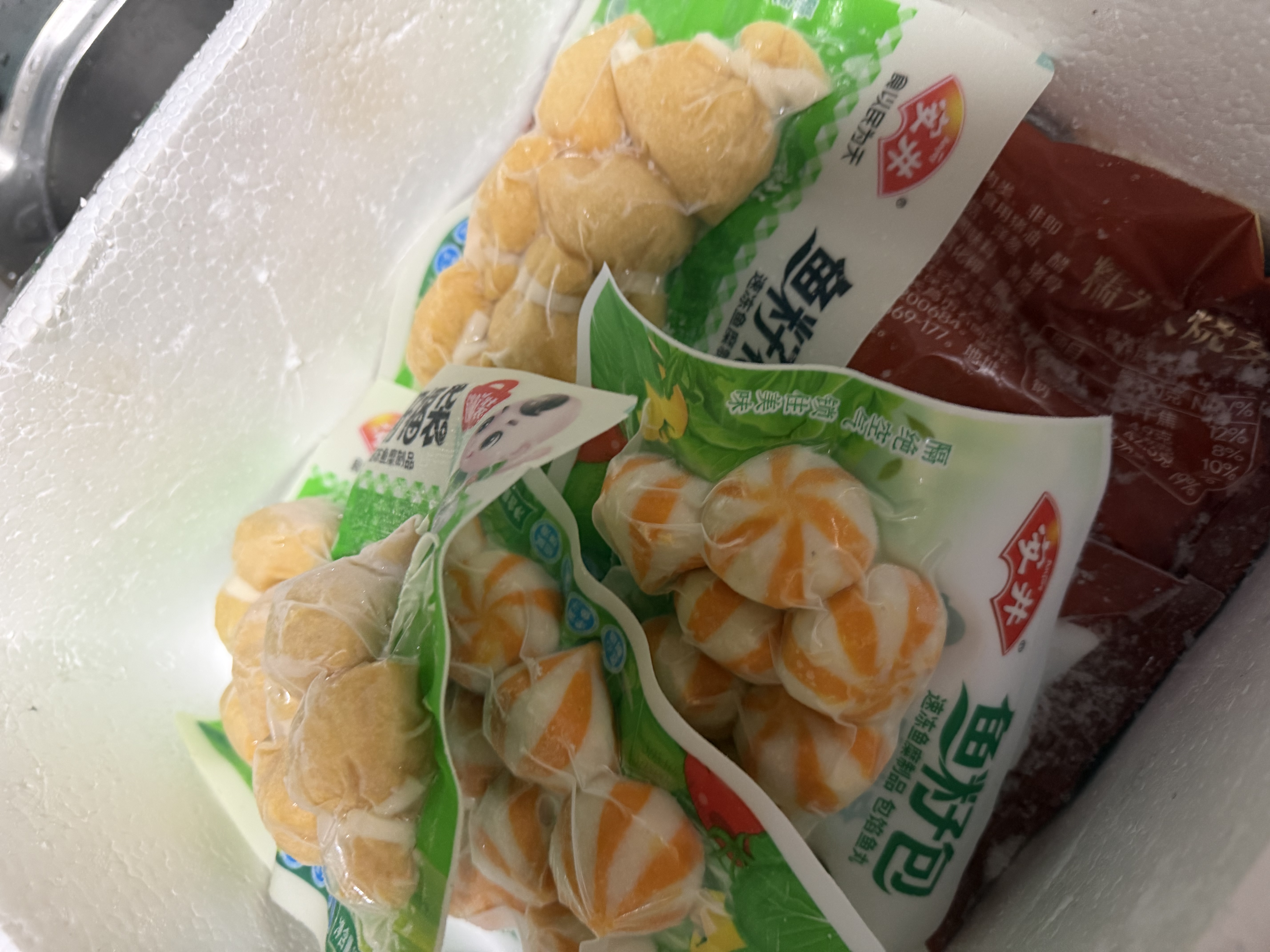 安井鱼籽包 240g/包 鱼糜含量≥45%锁鲜装火锅麻辣烫关东煮食材 实拍图