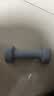 Keep哑铃女男健身家用彩色浸塑环保手铃亚铃全身塑形水蓝2kg*2 实拍图